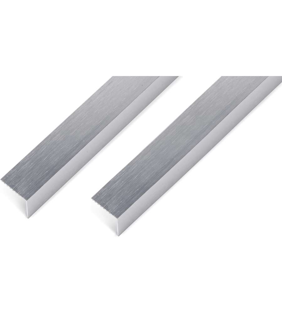 GAH-Alberts Profilo angolare autoadesivo alluminio effetto inox 1000x25x25 mm set 2