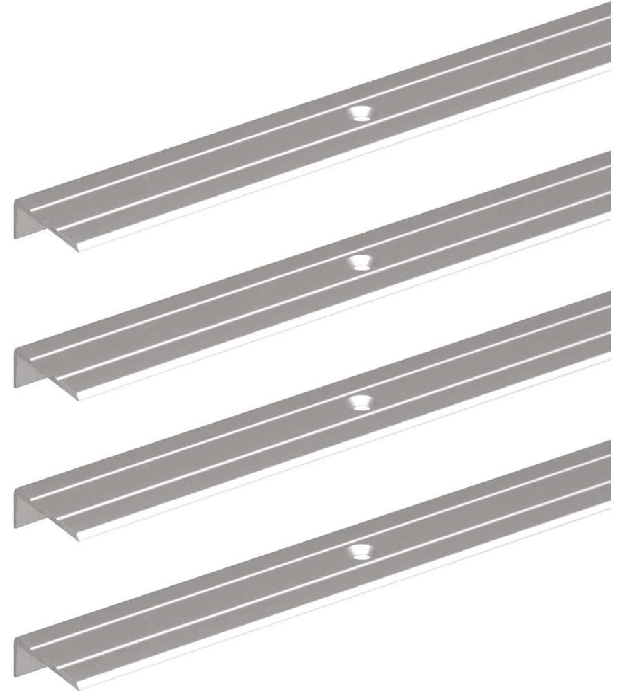 GAH-Alberts Profilo protezione bordi scale alluminio anodizzato 1000 mm 4pz