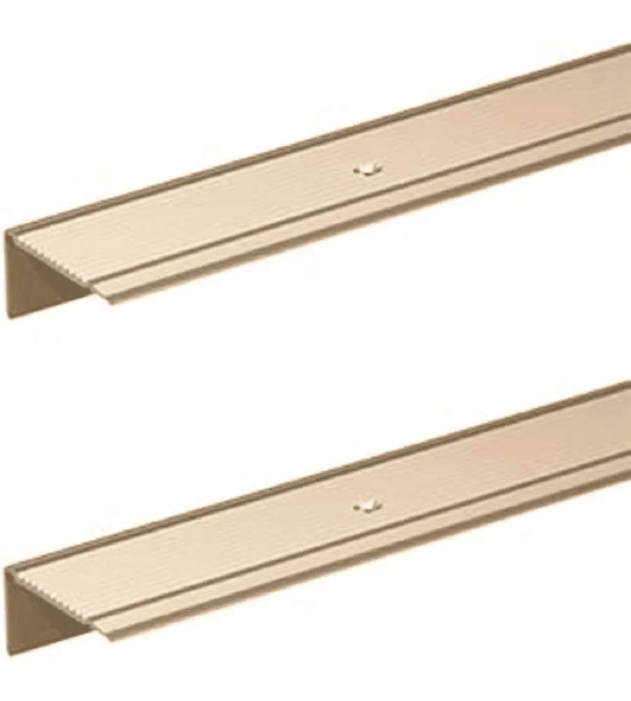 GAH-Alberts Profilo protettivo per scale alluminio anodizzato sabbia 1000 mm - set 2 pezzi