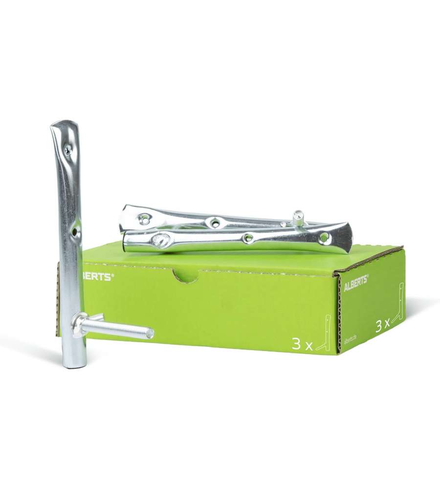 GAH-Alberts Supporti per Cerchioni Zincati Blu Set da 3 200x100 mm