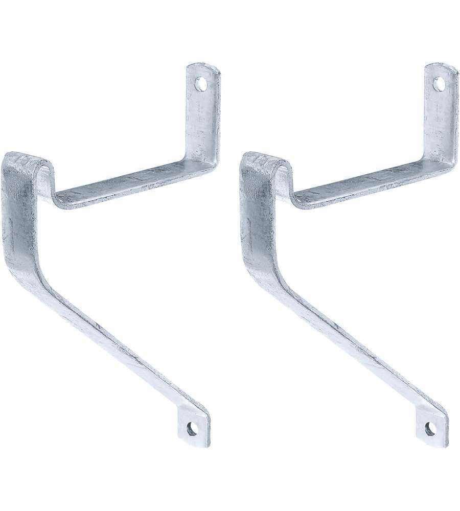 GAH-Alberts Ganci per scala angolati zincati a caldo set 2 pezzi 275x150 mm