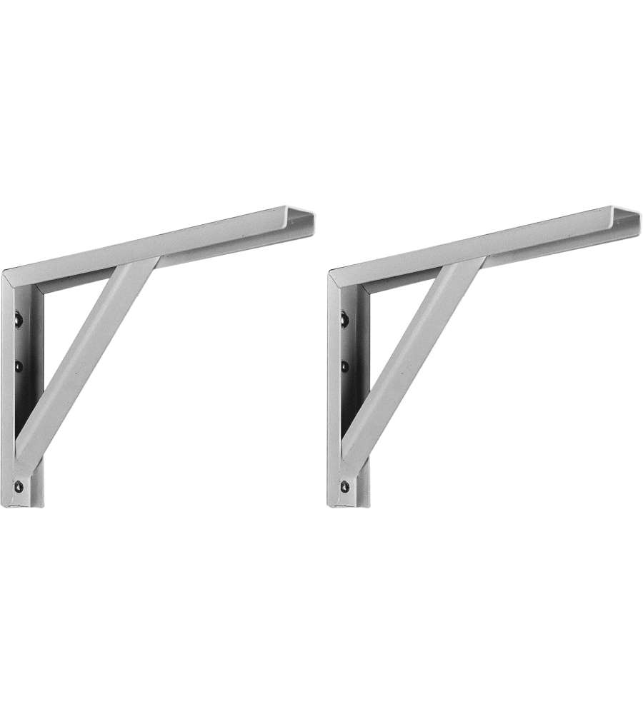 Consolle U zincata set 2 pezzi altezza 175 mm profondit� 400 mm