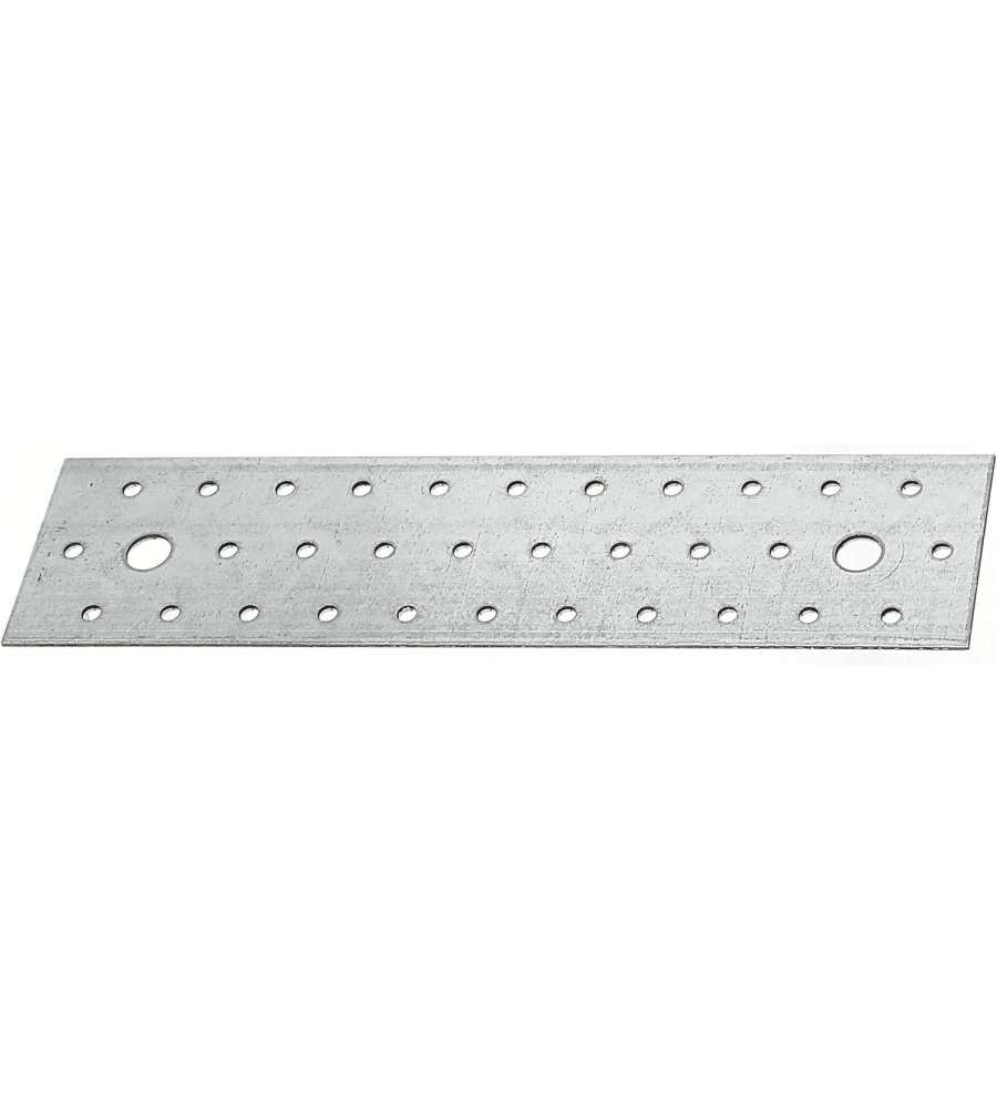 GAH-Alberts Piastra Forata Argento 240x60mm Acciaio Zincato 25Pz