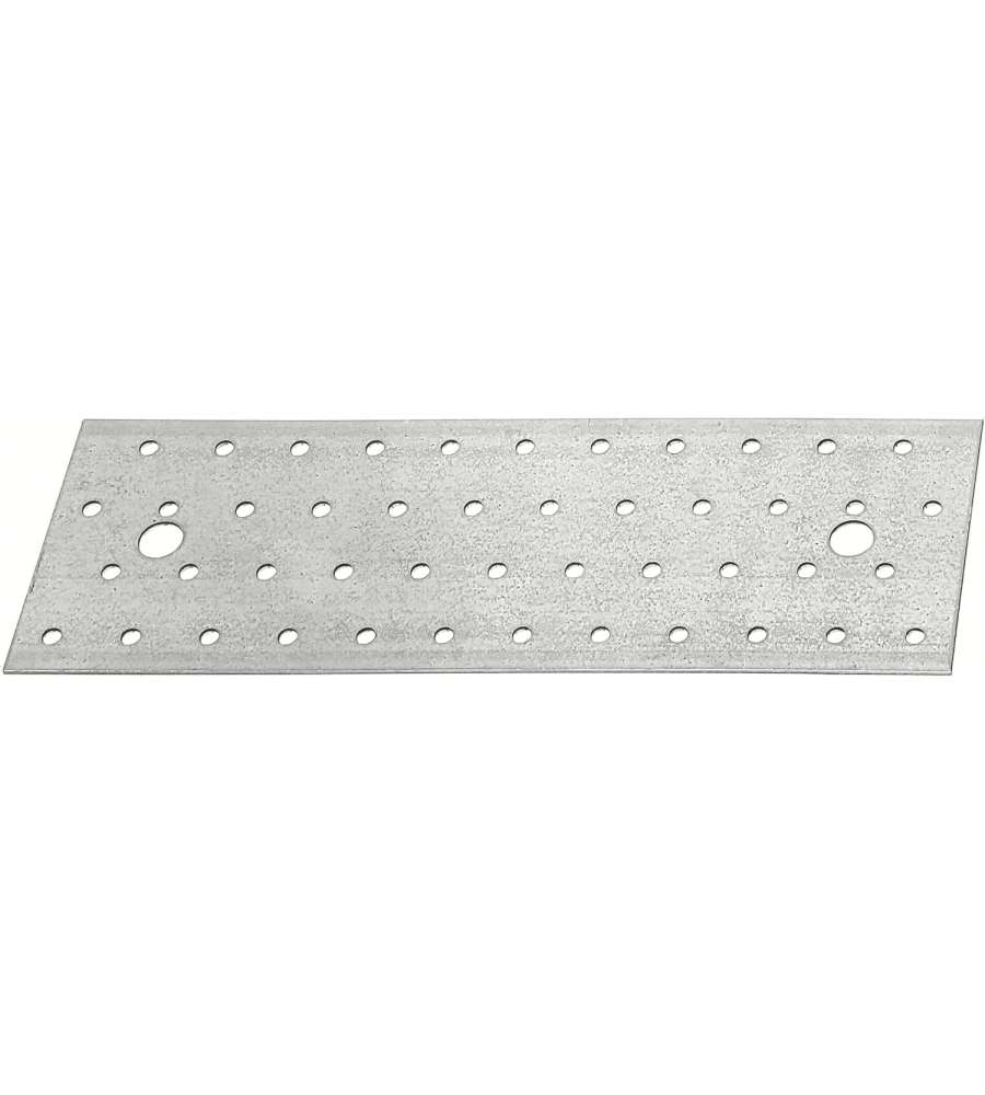 GAH-Alberts Piastra Forata Argento 240x80 mm in Acciaio Zincato - 25 Pz