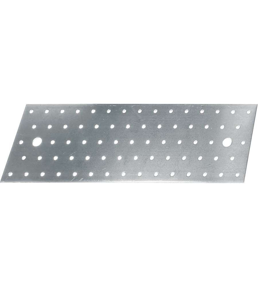 GAH-Alberts Piastra Forata Argento 300x100mm in Acciaio Zincato 20pz