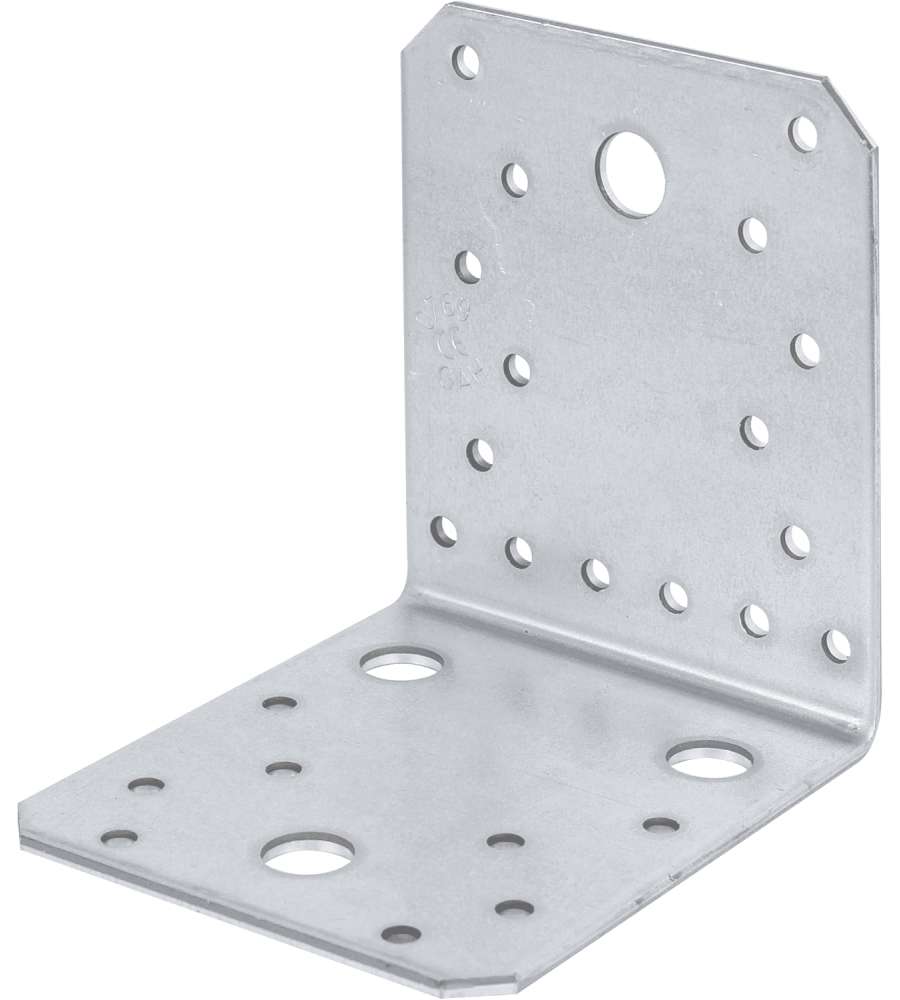 Alberts Connettore Angolare Zincato Argento 105x105x90 mm Set 25 Pz