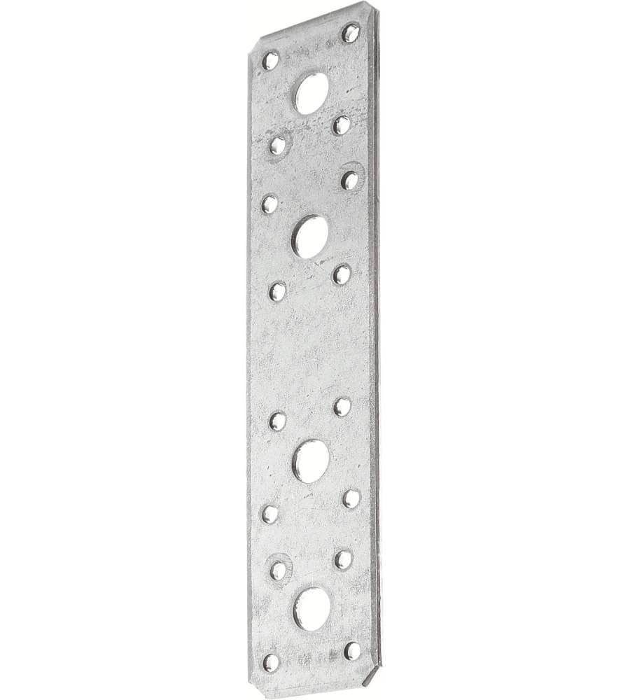 GAH-Alberts Connettore Piatto Argento 180x40x3 mm in Acciaio Zincato 50pz
