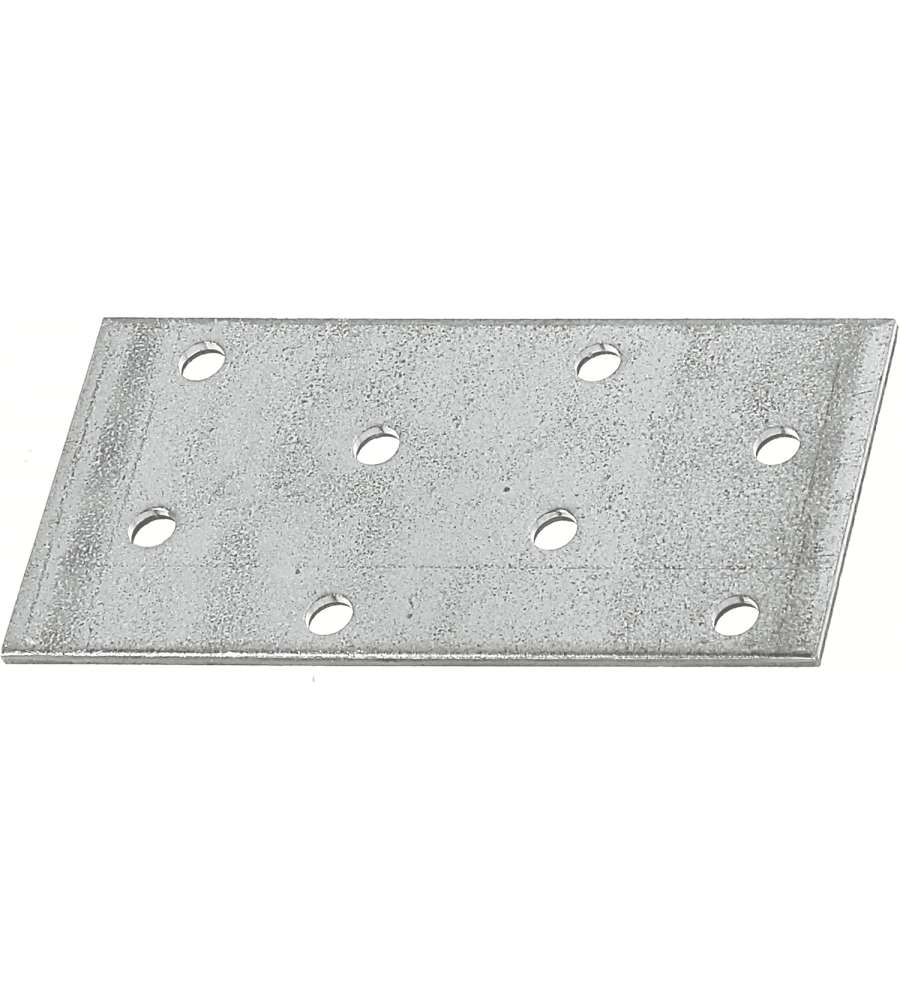 Alberts Connettore Piatto 80x40 mm Argento 25Pz Acciaio Zincato