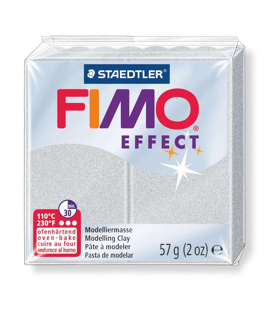 Pasta fimo soft effect 56 g argento