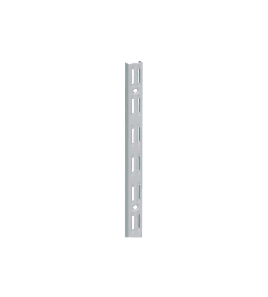 Cremagliera binario doppio - 100 cm. - grigio alluminio