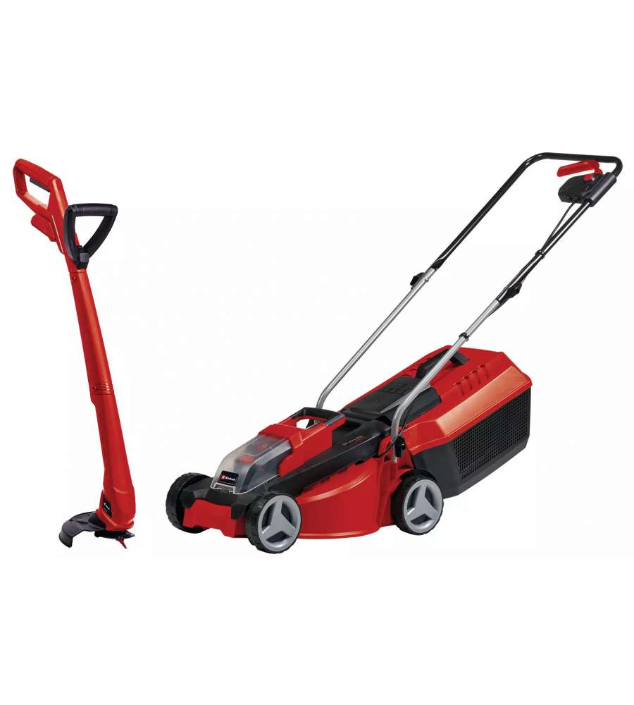 Einhell Set Rasaerba e Tagliabordi a Batteria 30 cm 3.0 Ah