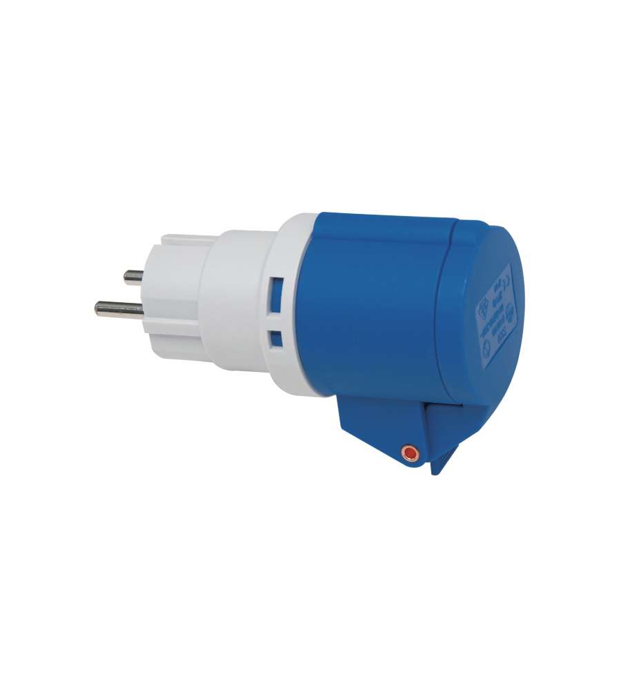 Adattatore Cee 2 Poli + T 16A/230V con Spina Cee