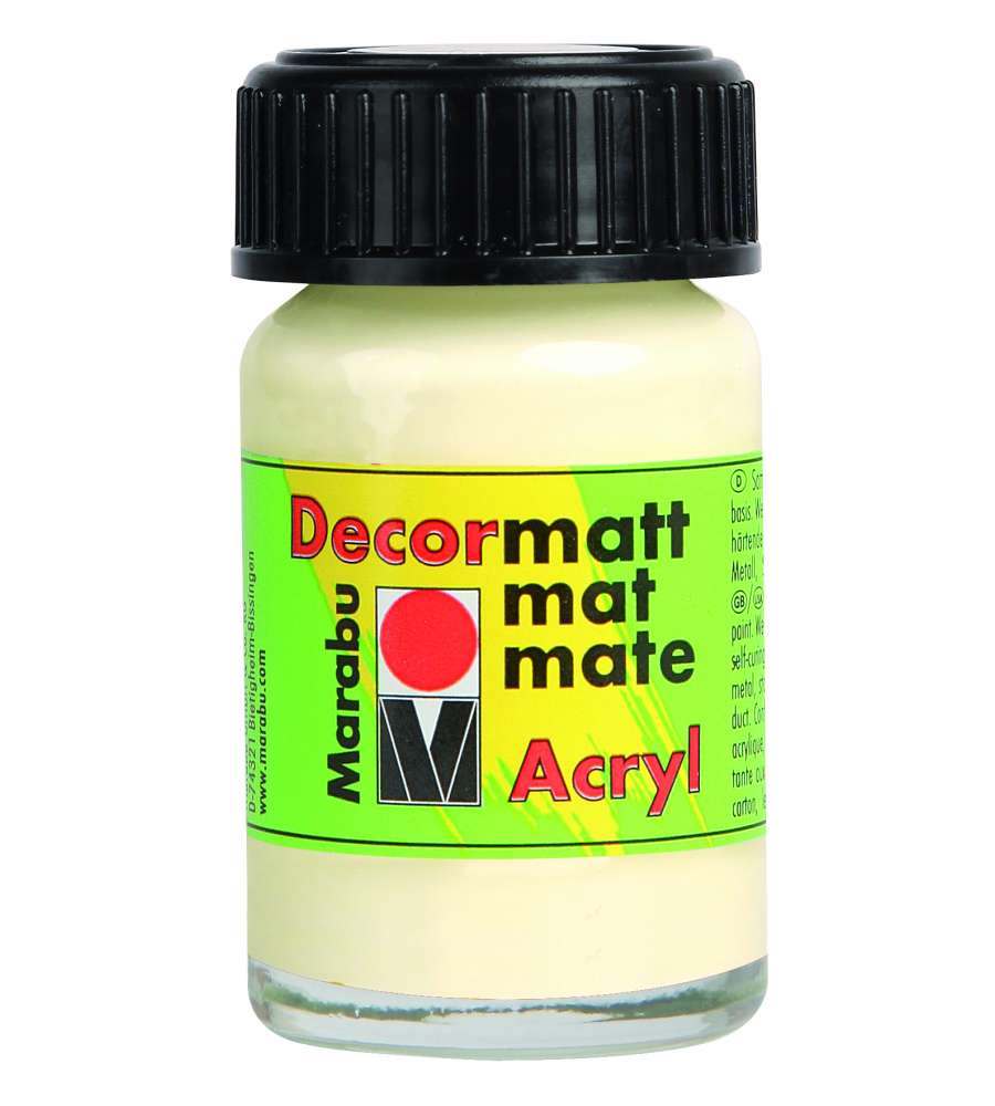 Vernice acrilica Decormatt Acryl Marabu 15 ml Avorio