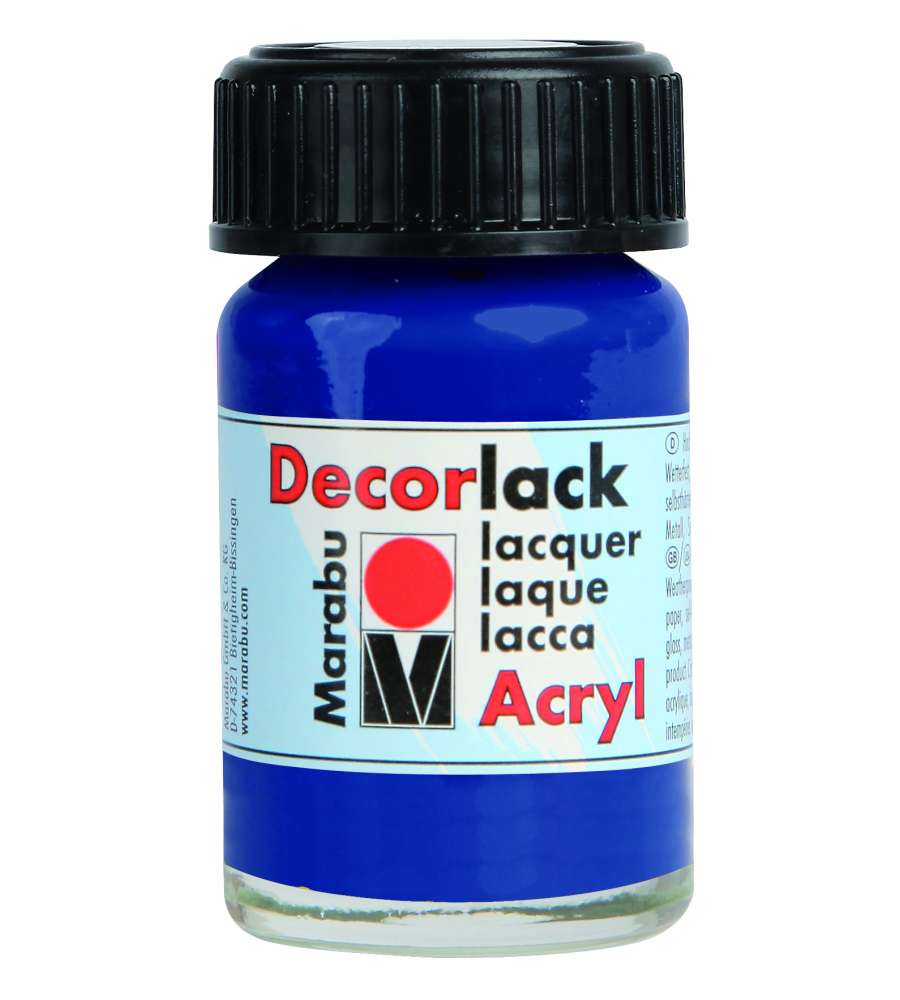 Decorlack Acryl Marabu 15 ml Blu Oltremare Scuro