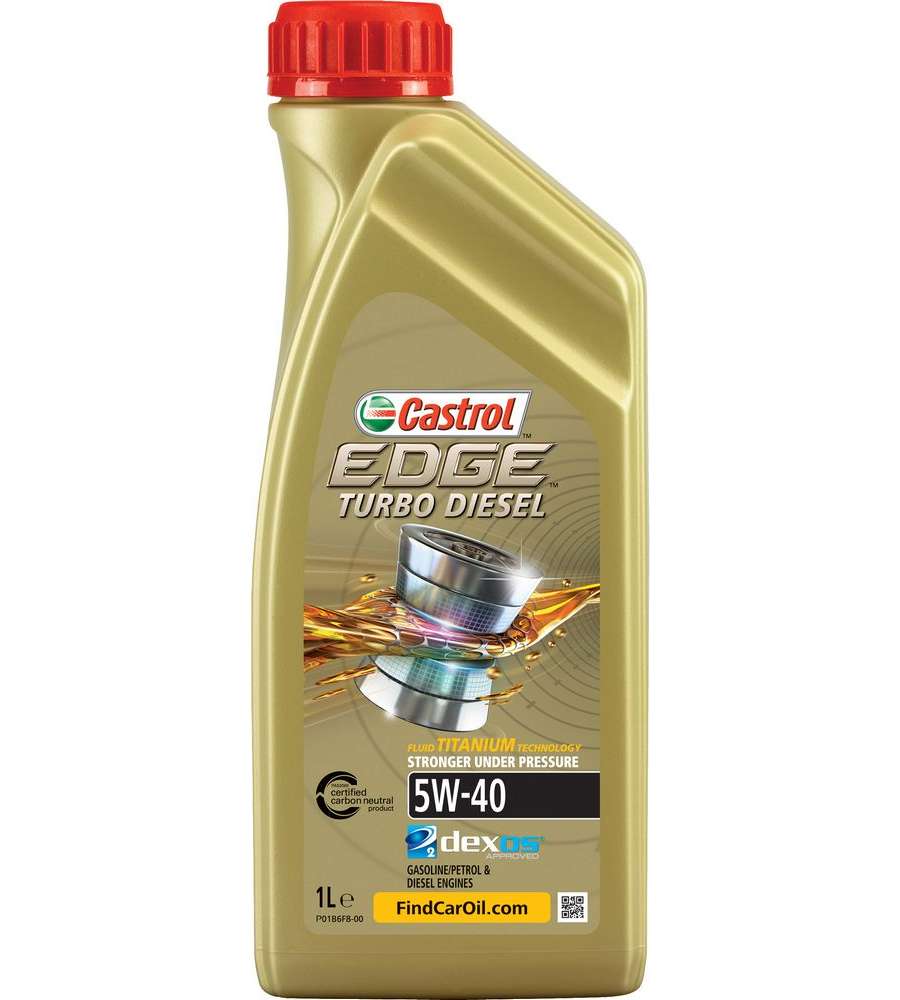 Olio Motore Auto Edge Turbo Diesel 5w40 Q3 Titanium Lubrificante 1l