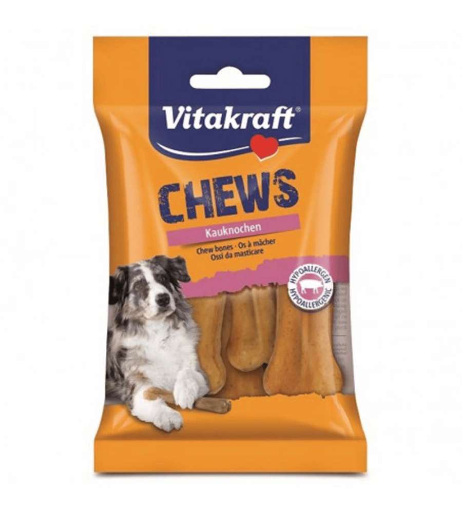 Vitakraft Snack per Cani Osso Maiale 8 cm 5 Pz Ipoallergenico 90 g