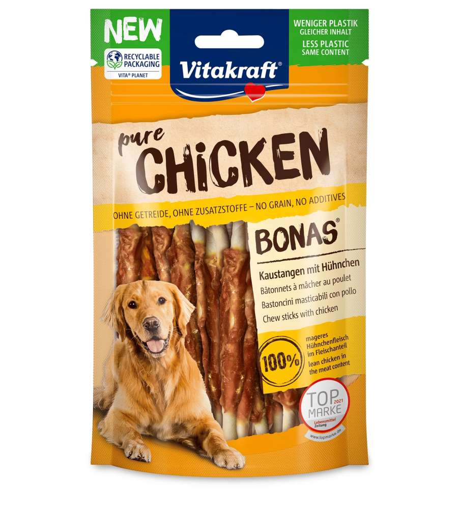 Vitakraft Bastoncini di pollo per cani 80g - Snack morbido e masticabile