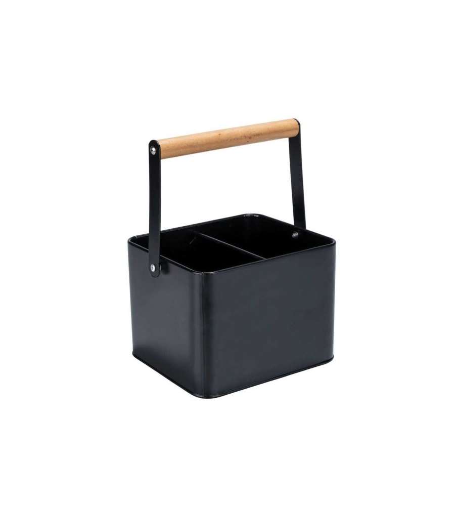Cestino portautensili Baco Black 18x25,5x15
