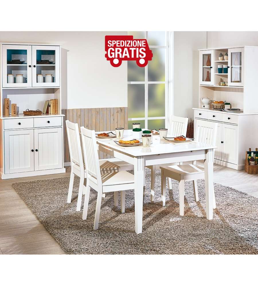 Tavolo Westerland 160 x 90 x 75 Bianco