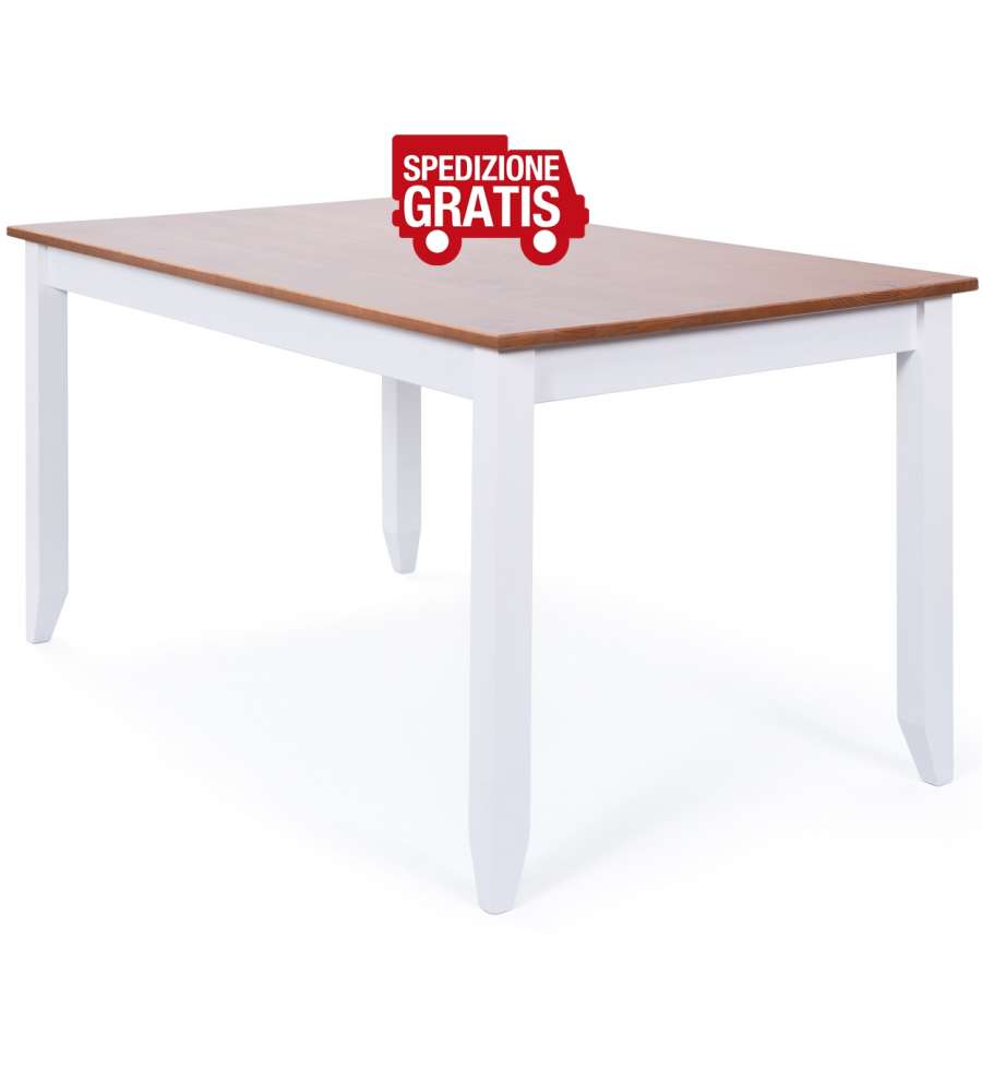 Tavolo Westerland 160 x 90 x 80 h cm Bianco