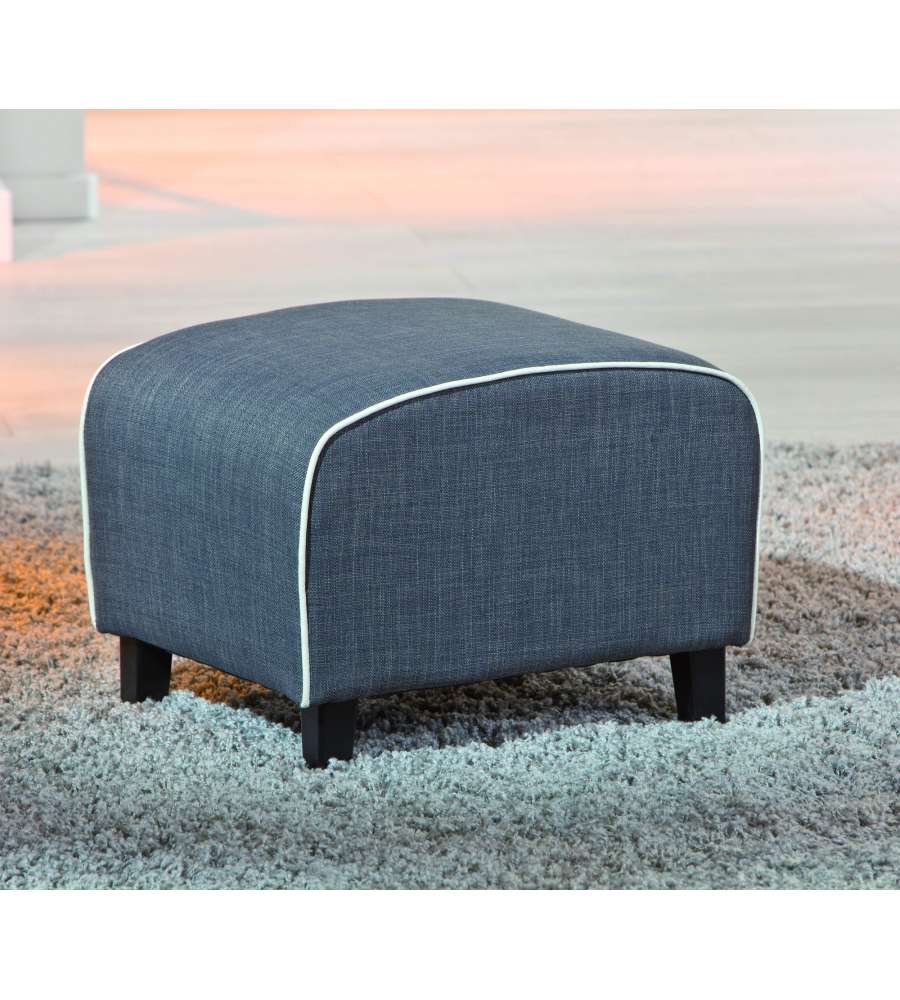 Pouf grigio 48 x 39 x 36 h cm