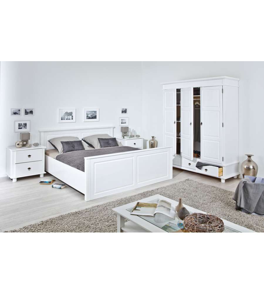 Letto Piazza E Mezza Till 140 X 190 Bianco