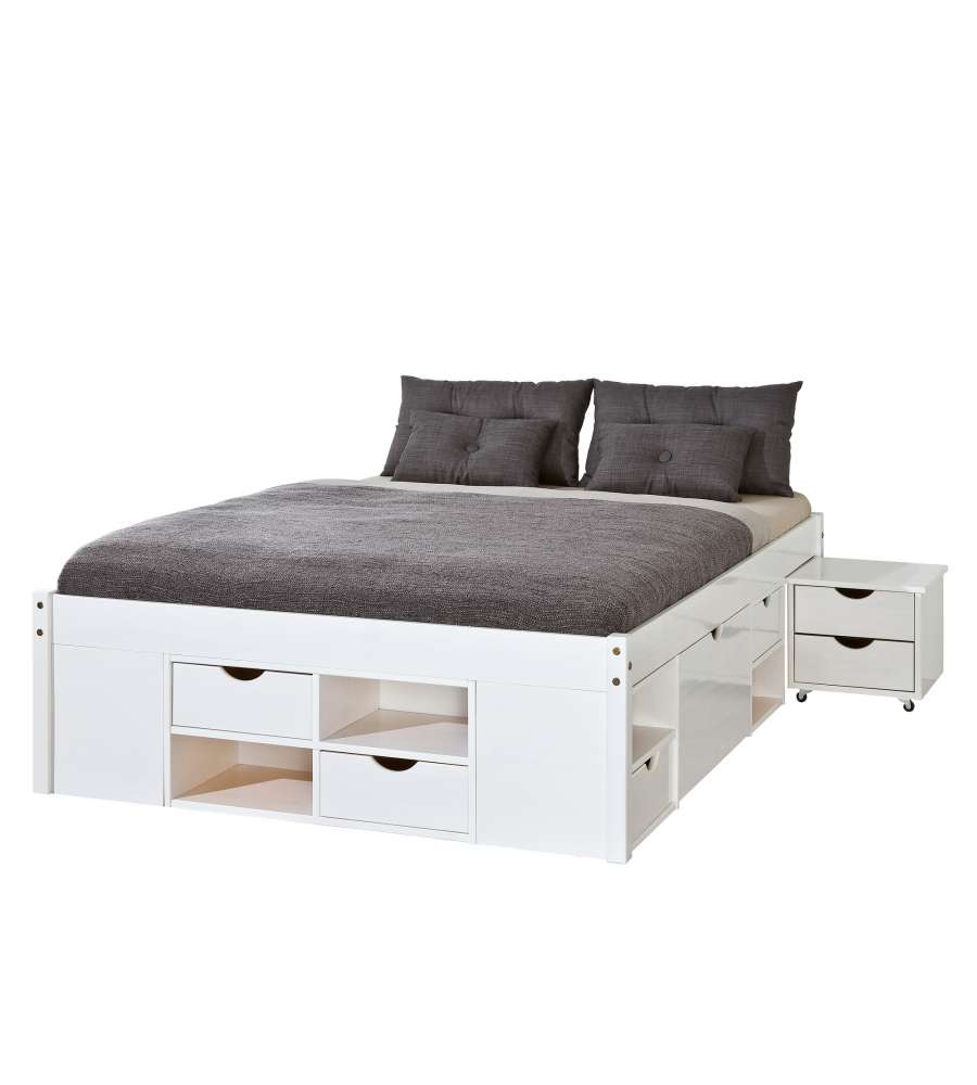 Letto Piazza E Mezza Till 140 X 190 Bianco