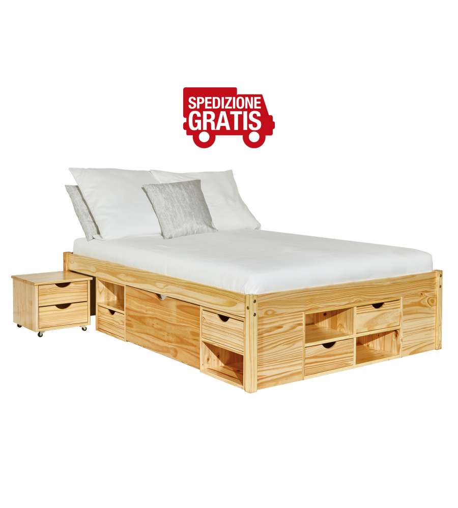 Letto Claas 180 x 200 Naturale con doghe