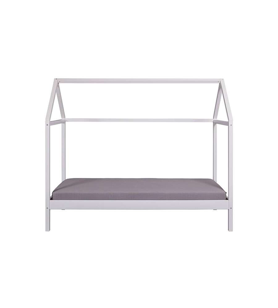 Inter Link Letto SunRoad in legno a casetta 90x200 bianco per bambini