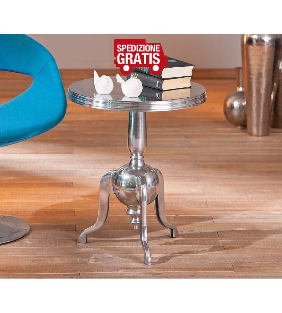 FineBuy Tavolino da caff/è Nero//Oro /Ø 82 cm Disegno Tavolo Metallo//Vetro Divano Tavolo Moderno Tavolo da Salotto Rotondo