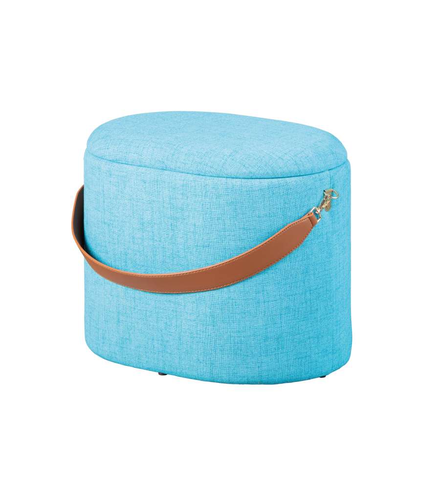 Dilia Pouf contenitore Azzurro