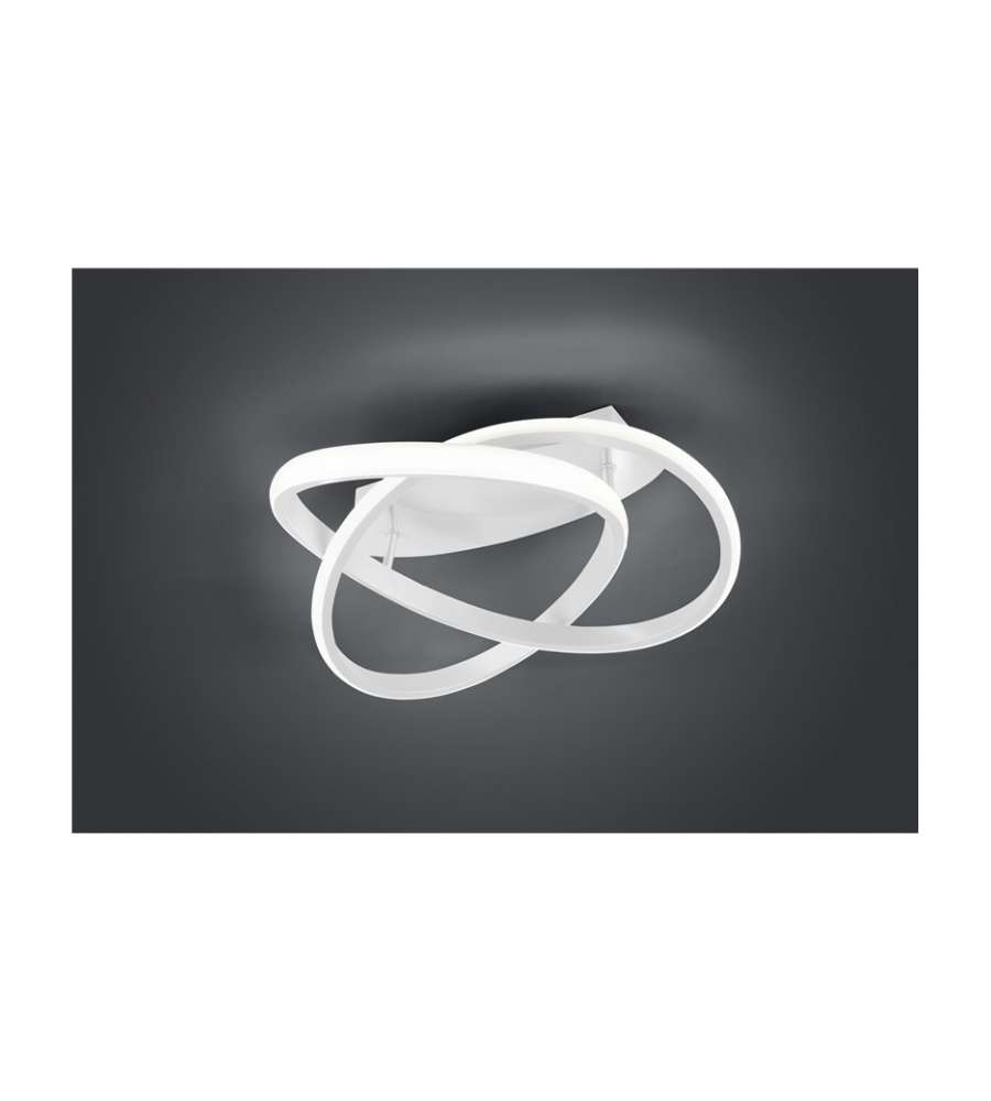Plafoniera LED Course Spirale bianca con regolazione di intensit - Diametro 45 cm - 18W -