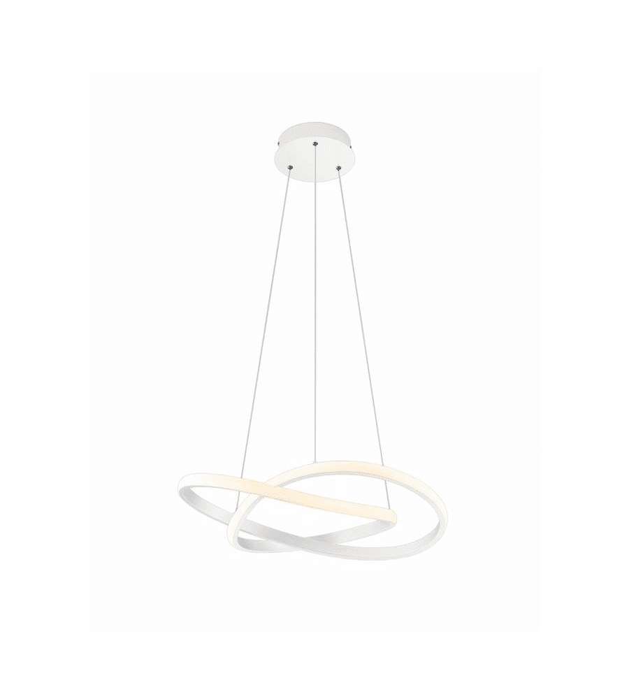 Trio Lampada a Sospensione LED Bianca Opaca diam. 60 cm