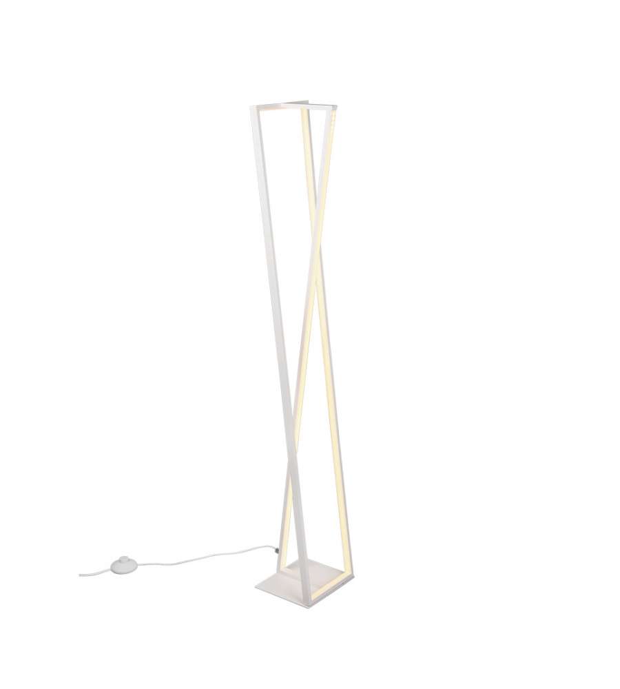 Lampada Piantana EDGE SMD LED 26W - 2950lm - 20x124x17cm Bianco Opaco
