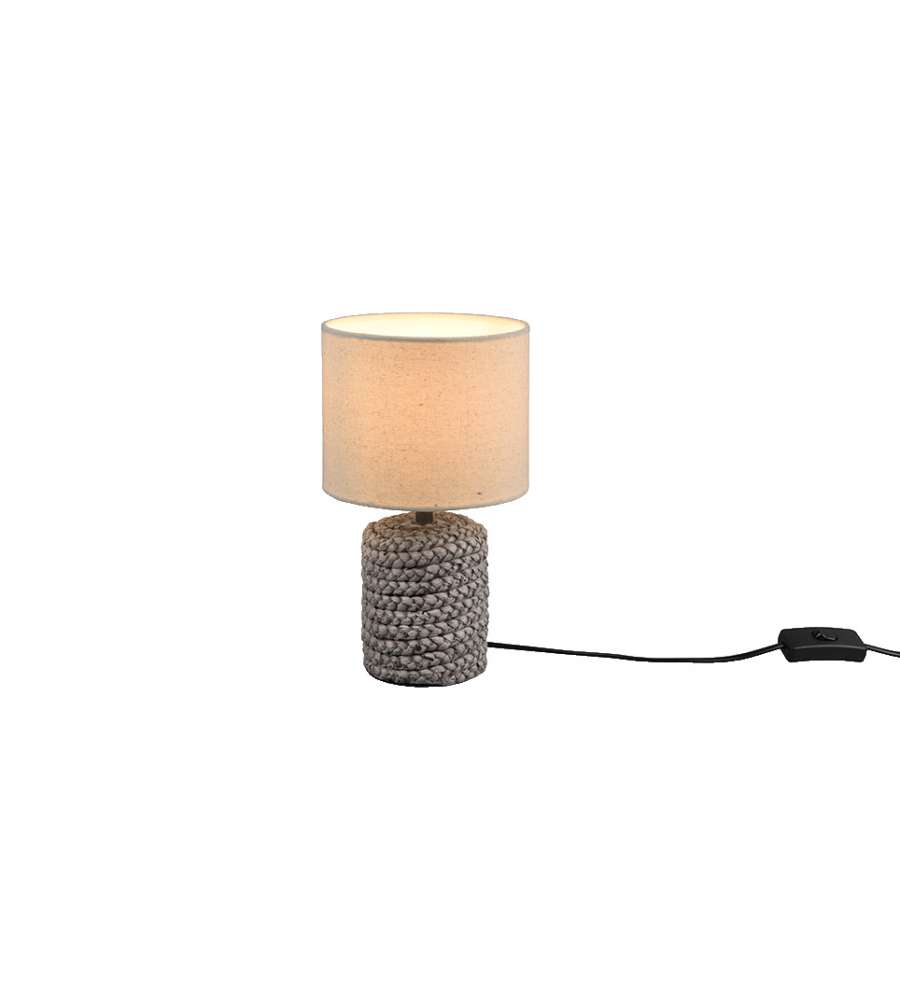 Lampada da tavolo Mala E14 40W Marrone Diametro 15 cm