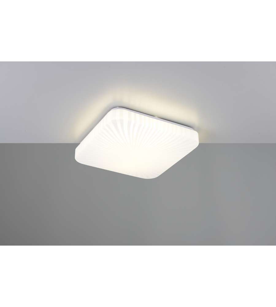 Reality Plafoniera Quadrata Led Mandria II - Righe - 16W 1600lm L.27cm