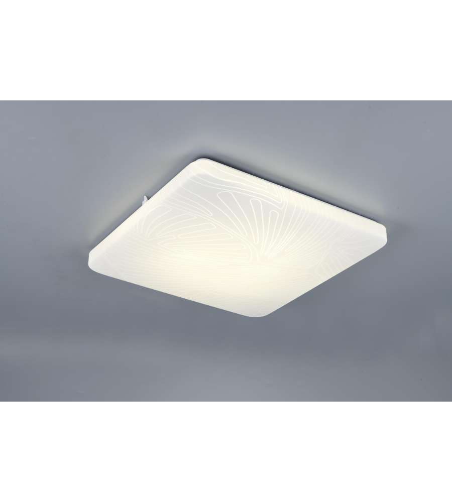 Reality Plafoniera Led Quadrata Mandria - Foglia - 24W 2500lm L.41cm