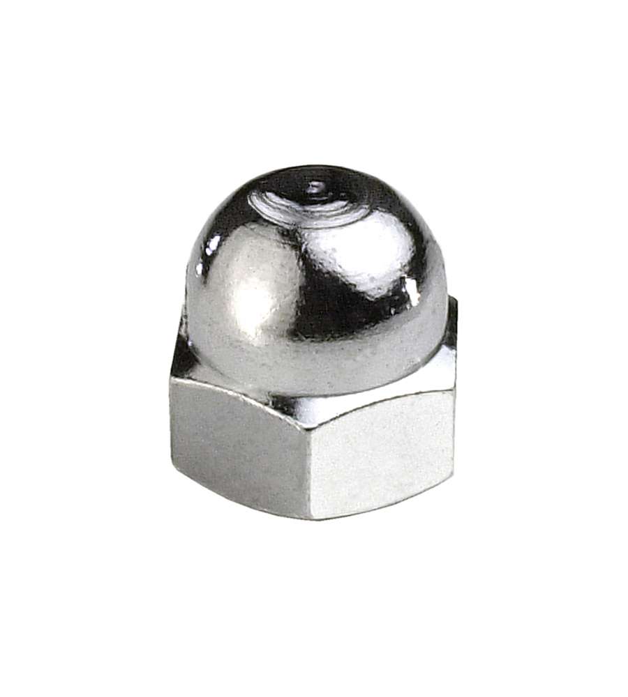 Dadi Ciechi Ottone Cromato 8 mm 4 pezzi
