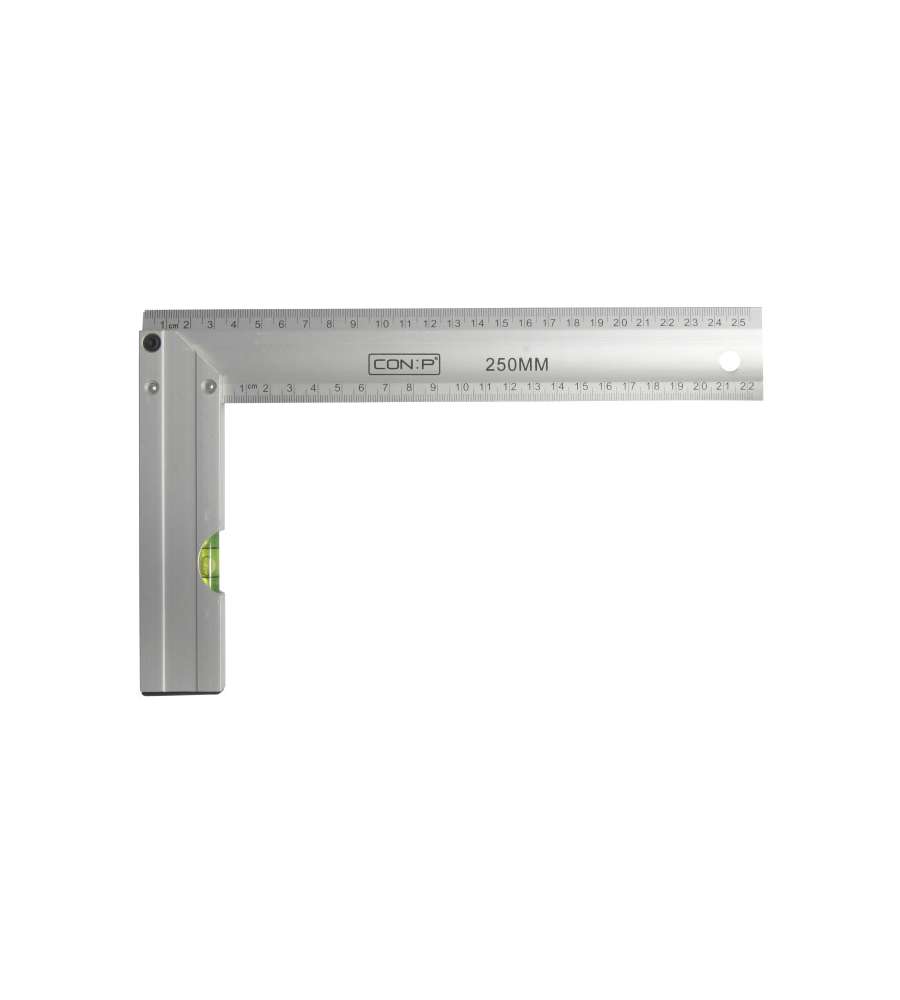 Squadra per falegname 250 mm. con livella