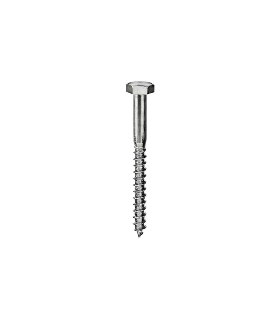 Tirafondi testa esagonale 6,0 x 60 - 30 pz.