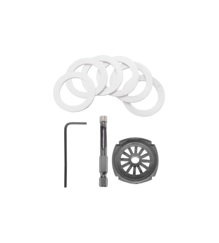 Punta in acciaio diamantato per Gres + centraggio 10 mm.