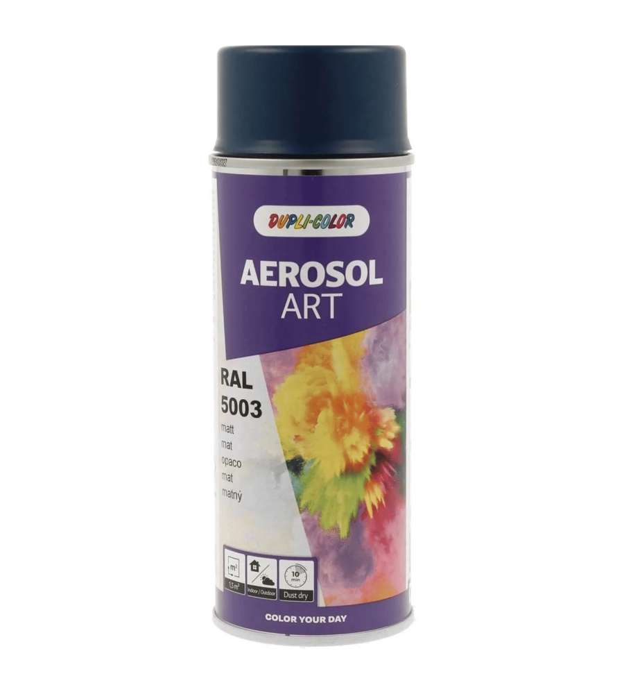 Vernice Spray RAL 5003 Blu Zaffiro Opaco 400 ml Eccellente Erogazione