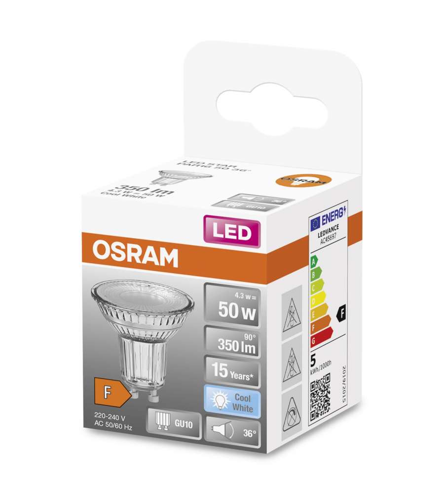 Lampadina LED Osram STAR PAR16 50 36 Luce Naturale GU10