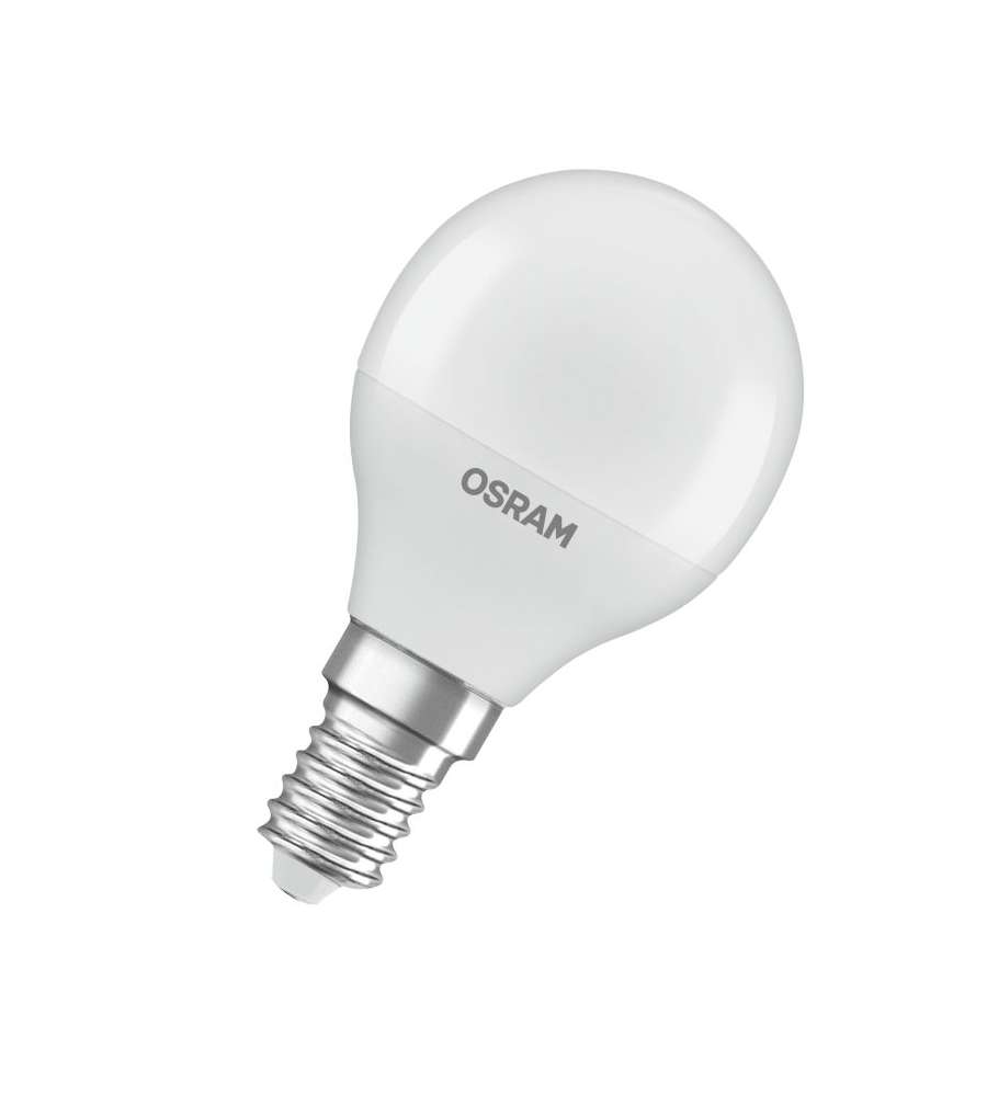 Lampadina LED Osram Star Classic E14 Sferica Ghiaccio 4.9W 470lm - 827 Bianco Molto Caldo