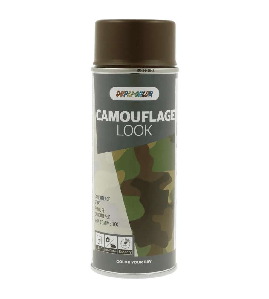 Dupli-Color Vernice Spray Camouflage Marrone Pelle Opaca 400ml