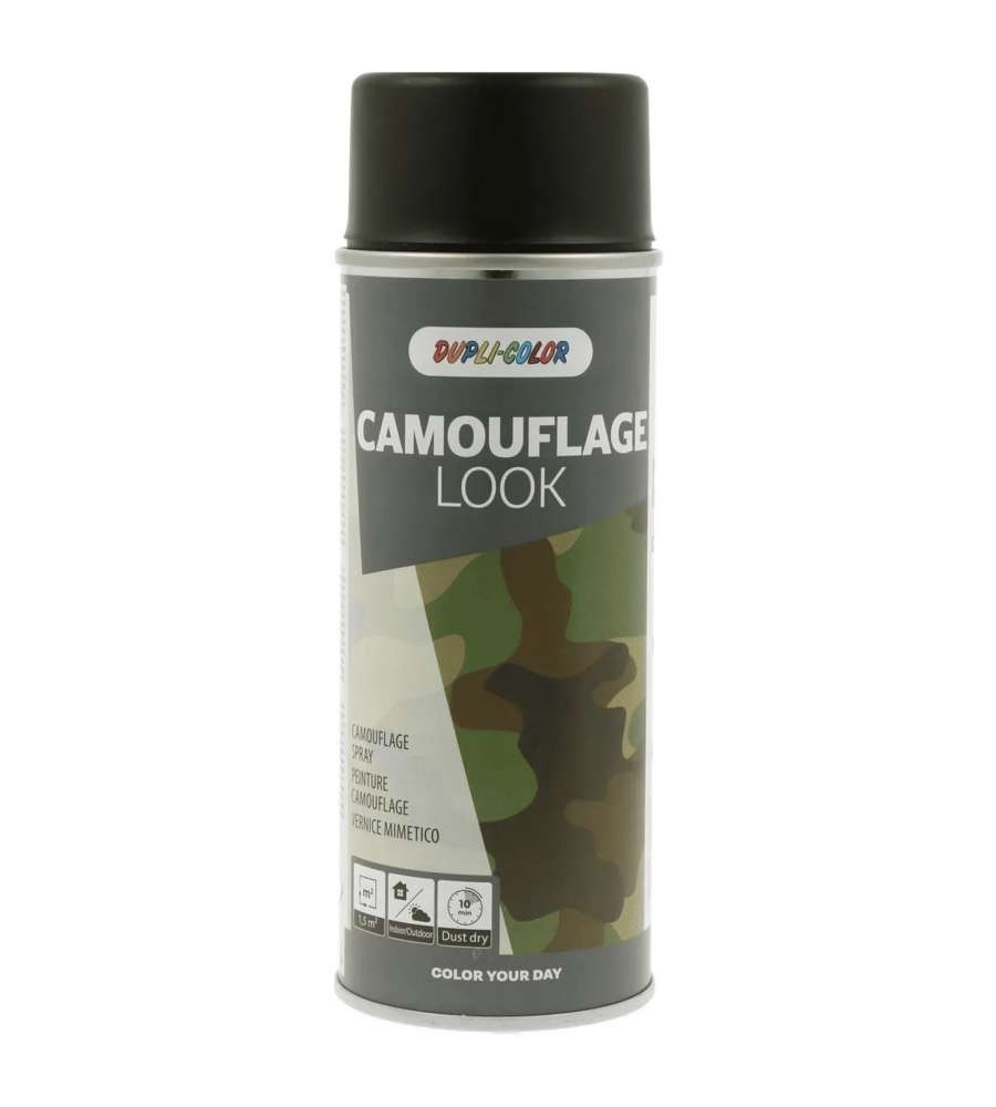 Dupli-Color Vernice Spray Camouflage Nero Opaco 400ml Finitura Opaca