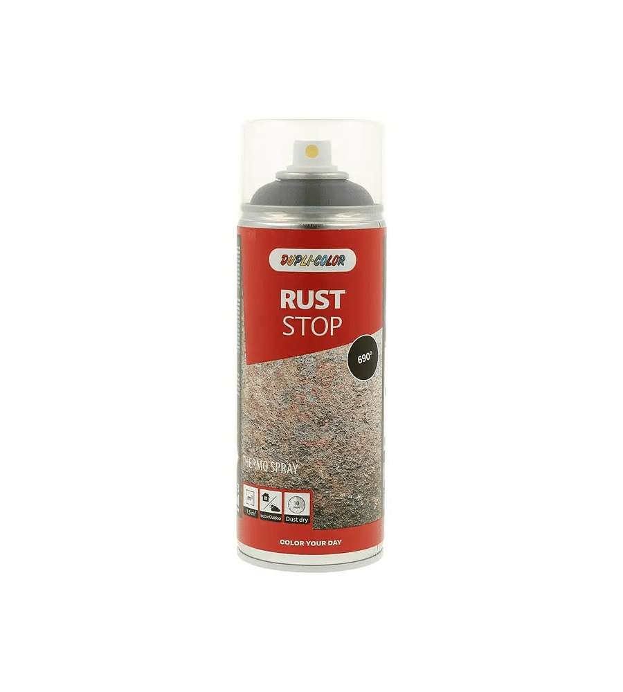 Dupli-Color Spray Antiruggine Rust Stop Fondo Grigio 400ml Resistente Calore