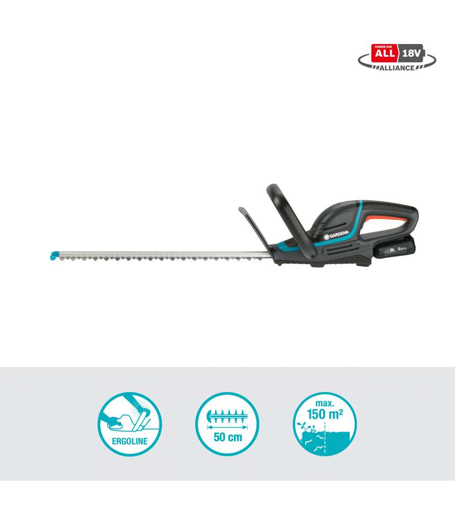 GARDENA Tagliasiepi Comfortcut 50/18V P4A