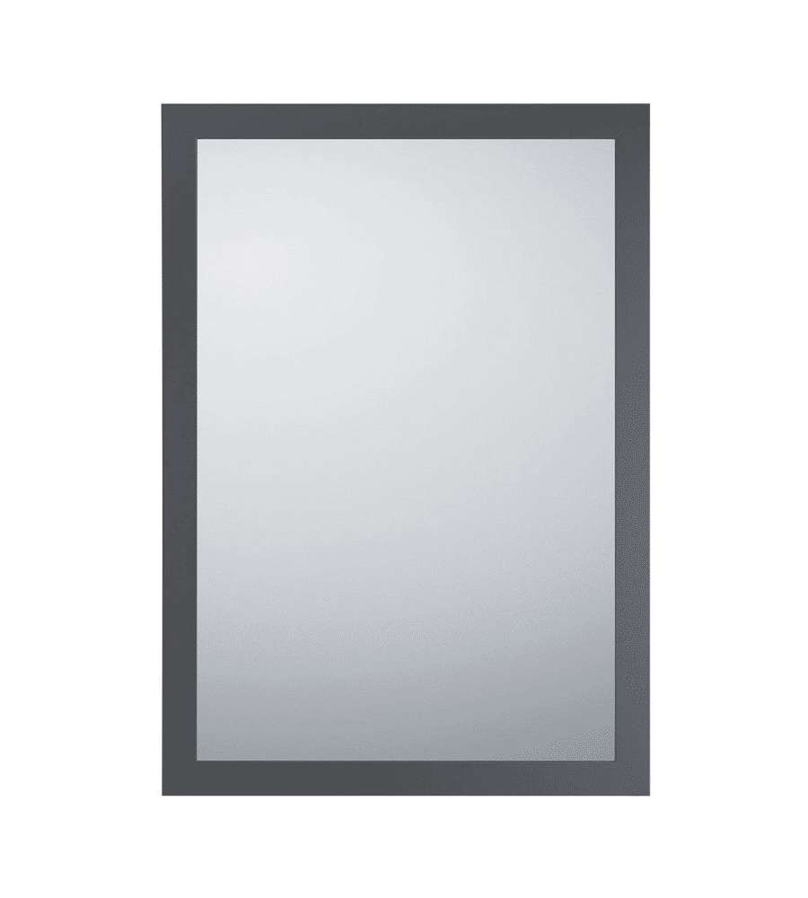 THEA Specchio da Parete 48x68 cm Antracite Design Moderno MDF