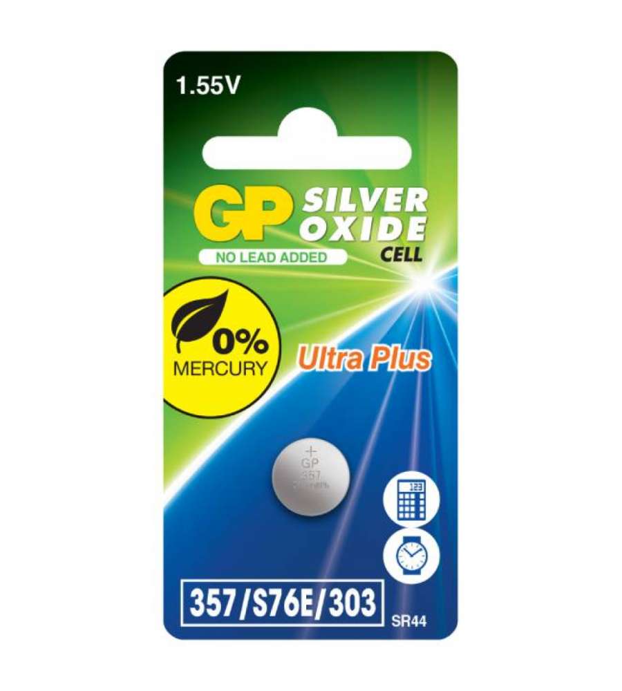Batteria all'Ossido d'Argento 357F / S76E / 303 / SR621W (Blister 1 Pezzo)